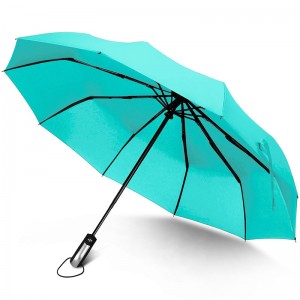 Marknadsföringsgåvor med trycktätare tändare 10ribs 3 hopfällbar sol- och regnparaply