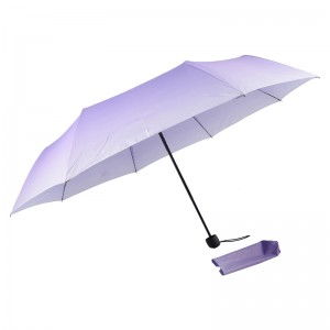 Kreativ marknadsföring 21-inch veck paraply färg ändra gradient paraply