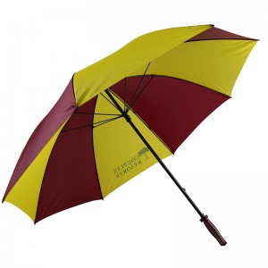 190T pongee-tyg golfparaply manuellt öppet golfparaply med logotypanpassad utskrift