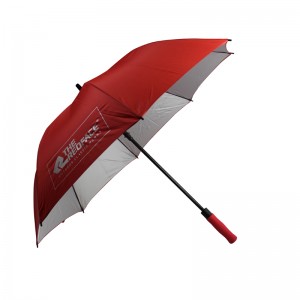 Pongee 190T Long Shaft Automatic Type Custom Golf Paraply With Logo