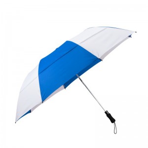 Vented Auto Open 2 Folding Golf Paraply