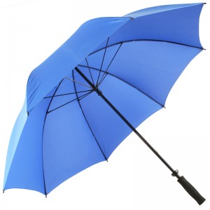 2019 bästsäljande vindtät fiberglas ram pongee tyg manuellt öppet golf paraply