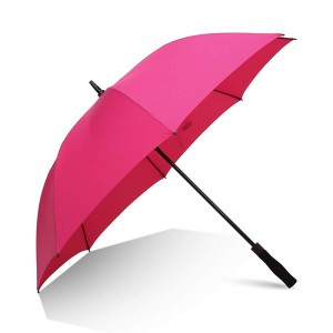 Promotionsmode för glasfiberram EVA handtag golfparaply med anpassad utskrift